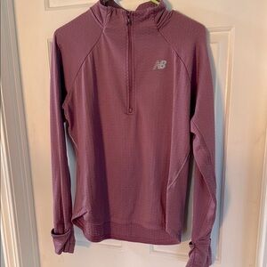 New Balance Purple Quarter-Zip Pullover